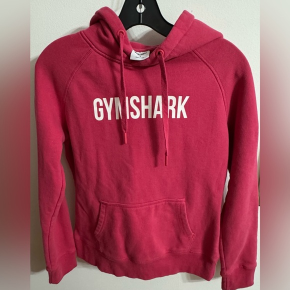 Gymshark Sweaters - Gymshark Women's Raspberry Pink Logo Hoodie